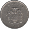 Монета. Ямайка. 5 центов 1988 год. ав.