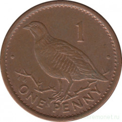 Монета. Гибралтар. 1 пенни 1996 год.
