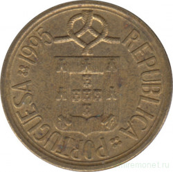 Монета. Португалия. 5 эскудо 1995 год.