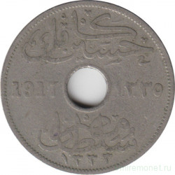 Монета. Египет. 10 миллимов 1917 (1335) год. (без отметки МД).