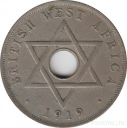 Монета. Британская Западная Африка. 1 пенни 1919 год. (KN).