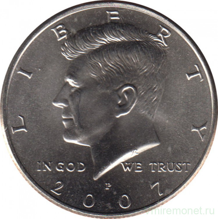 Монета. США. 50 центов 2007 год. Монетный двор P.