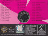 Монета. Великобритания. 50 пенсов 2011 год. XXX летние олимпийские игры Лондон 2012. Борьба. В блистере.
