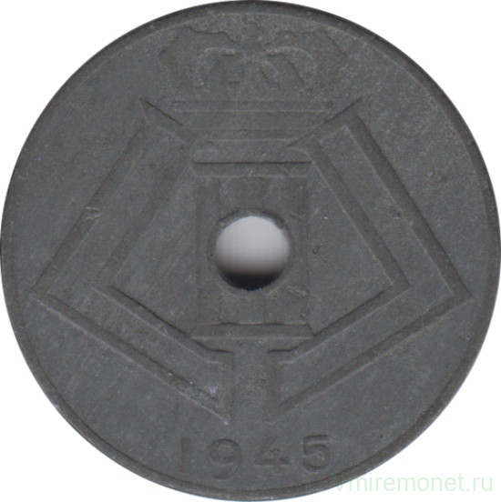 Монета. Бельгия. 10 сантимов 1945 год. BELGIE-BELGIQUE.