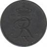  Монета. Дания. 2 эре 1950 год. ав.