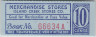 Суррогатные деньги. Шпицберген. Угледобывающая компания США. Ордер на 10 центов для расчётов в товарных лавках 1915 год. ав.