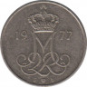 Монета. Дания. 10 эре 1977 год. ав.
