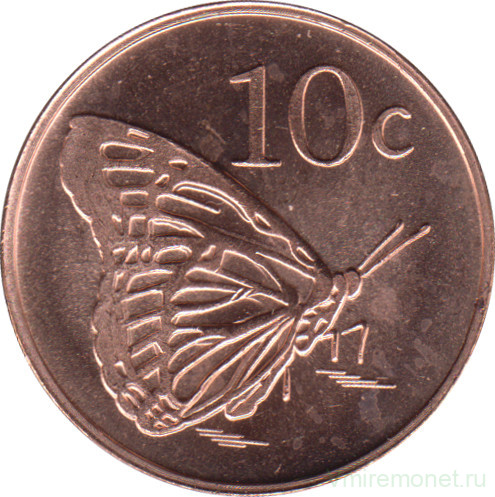 Монета. Токелау. 10 центов 2017 год.