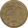 Монета. Испания. 10 центов 1999 год. ав.