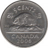 Монета. Канада. 5 центов 2006 год. ав.