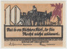 Бона. Нотгельд. Германия. Город Грабов. 10 пфеннигов 1922 год. Вариант 460.1.1. рев.