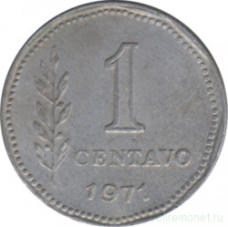 Монета. Аргентина. 1 сентаво 1971 год.