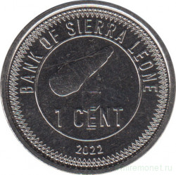Монета. Сьерра-Леоне. 1 цент 2022 год.