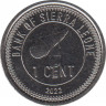 Монета. Сьерра-Леоне. 1 цент 2022 год. ав.