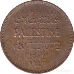 Монета. Палестина. 1 миль 1942 год.