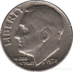 Монета. США. 10 центов 1978 год. 