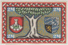 Бона. Нотгельд. Германия. Город Пасинг. 2 марки 1918 год. Вариант 1050.2.а.2. рев.