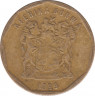 Монета. Южно-Африканская республика (ЮАР). 20 центов 1999 год. ав.