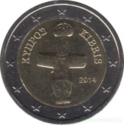 Монеты. Кипр. Набор евро 8 монет 2014 год. 1, 2, 5, 10, 20, 50 центов, 1, 2 евро.