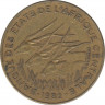 Монета. Центральноафриканский экономический и валютный союз (ВЕАС). 5 франков 1982 год. ав.