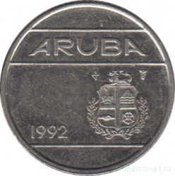 Монета. Аруба. 10 центов 1992 год.