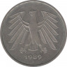 Монета. ФРГ. 5 марок 1989 год. Монетный двор - Гамбург (J). ав.