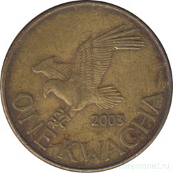 Монета. Малави. 1 квача 2003 год.