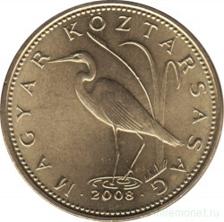 Монета. Венгрия. 5 форинтов 2008 год.