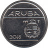Монета. Аруба. 5 центов 2018 год. ав.