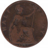 Монета. Великобритания. 1/2 пенни 1907 год.