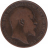 Монета. Великобритания. 1/2 пенни 1907 год.