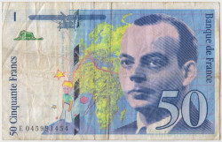 Банкнота. Франция. 50 франков 1997 год. Тип 157Ad.
