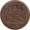 Монета. Тринидад и Тобаго. 1 цент 2014 год. ав.