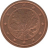 Монета. Германия. 2 цента 2008 год. (J). ав.