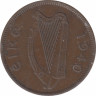 Монета. Ирландия. 1/2 пенни 1940 год. рев.
