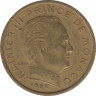 Монета. Монако. 10 сантимов 1962 год. ав.
