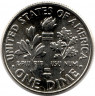 Монета. США. 10 центов 2021 год. Монетный двор P.