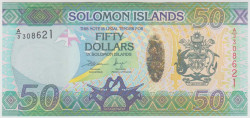 Банкнота. Соломоновы острова. 50 долларов 2013 год.