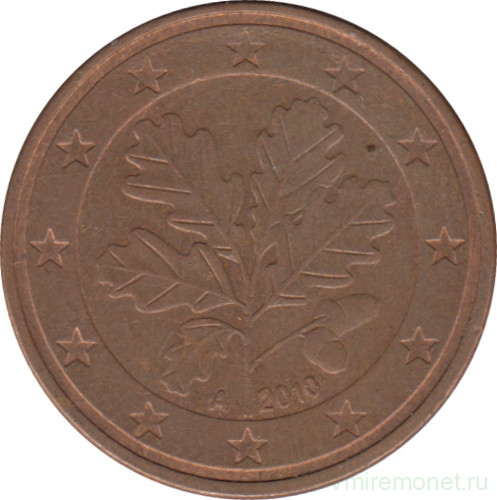 Монета. Германия. 5 центов 2010 год (A).
