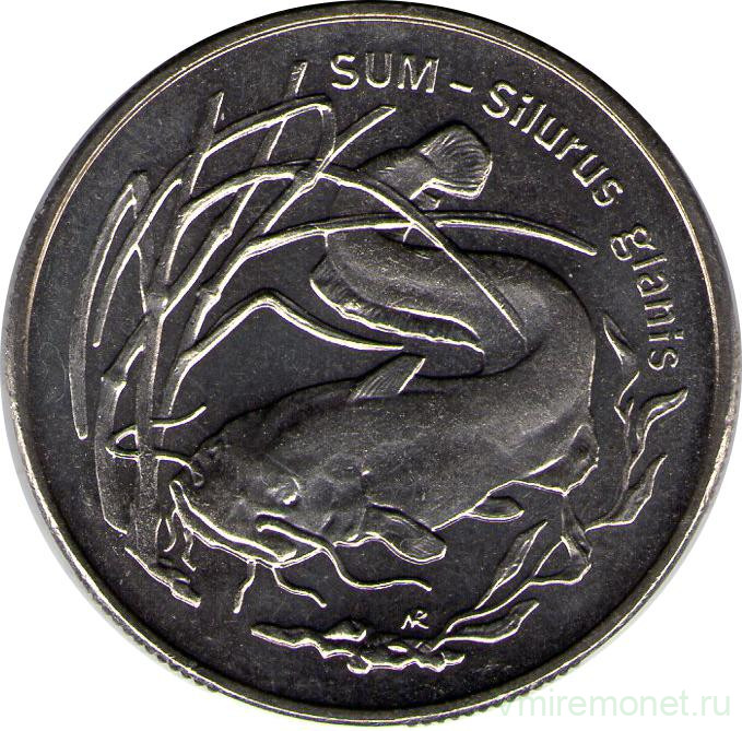 Монета. Польша. 2 злотых 1995 год. Сом.