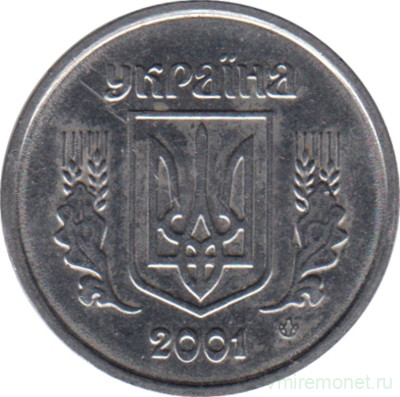 Монета. Украина. 2 копейки 2001 год.