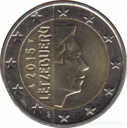 Монеты. Люксембург. Набор евро 8 монет 2015 год. 1, 2, 5, 10, 20, 50 центов, 1, 2 евро.