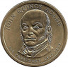 Аверс.Монета. США. 1 доллар 2008 год. Президент США № 6, Джон Куинси Адамс. Монетный двор P.