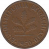 Монета. ФРГ. 2 пфеннига 1950 год. Монетный двор - Гамбург (J). ав.
