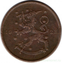 Монета. Финляндия. 10 пенни 1923 год.