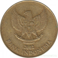 Монета. Индонезия. 500 рупий 2002 год.