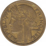  Монета. Франция. 1 франк 1941 год. Алюминиевая бронза. рев.