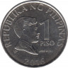 Монета. Филиппины. 1 песо 2016 год. ав.