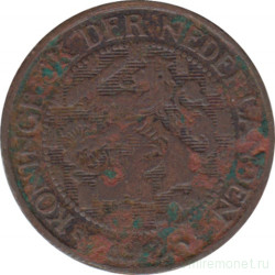 Монета. Нидерланды. 1 цент 1928 год.