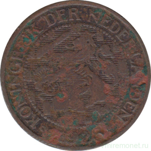 Монета. Нидерланды. 1 цент 1928 год.